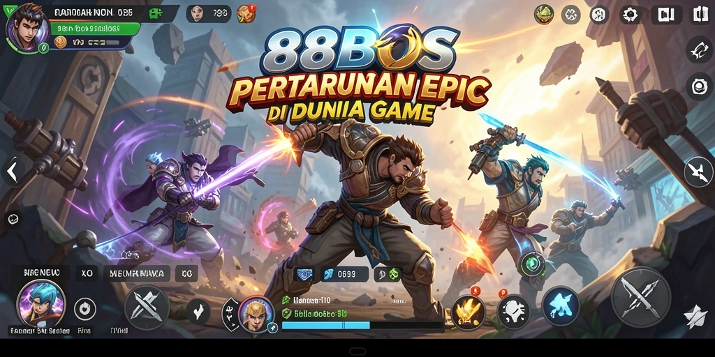 Tampilan aksi intens dalam permainan Fighting 88BOS.