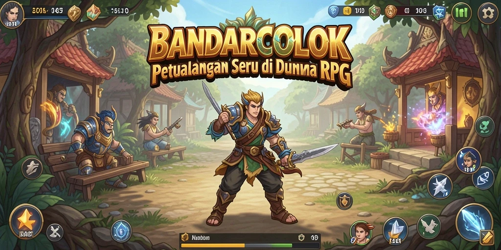 Tampilan gameplay BANDARCOLOK yang menarik dalam pertempuran RPG.