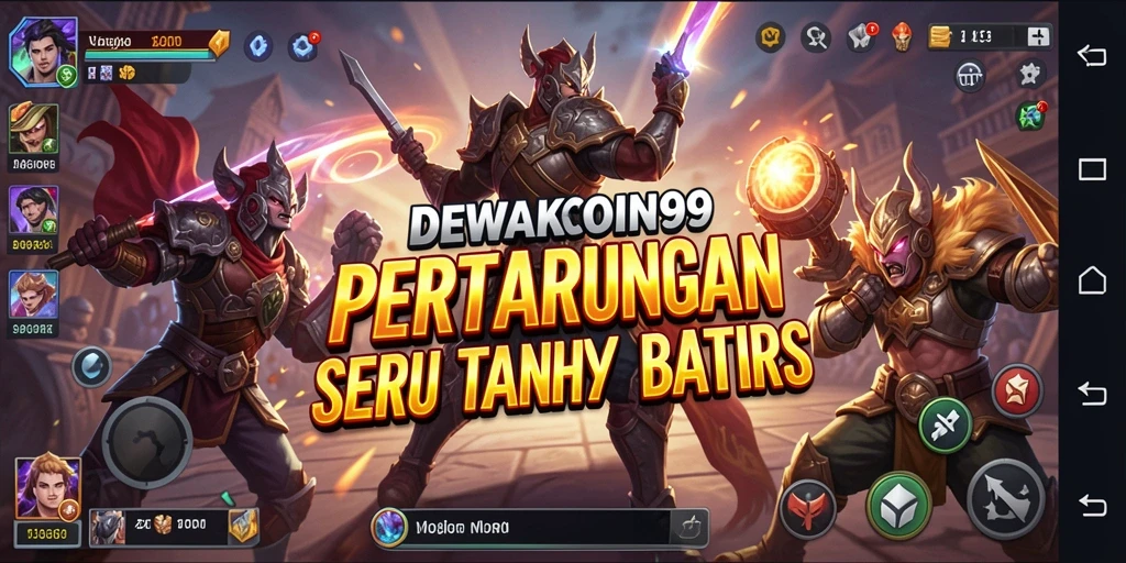 Tampak seru dalam pertempuran arena DEWAKOIN99 dengan karakter yang beragam.