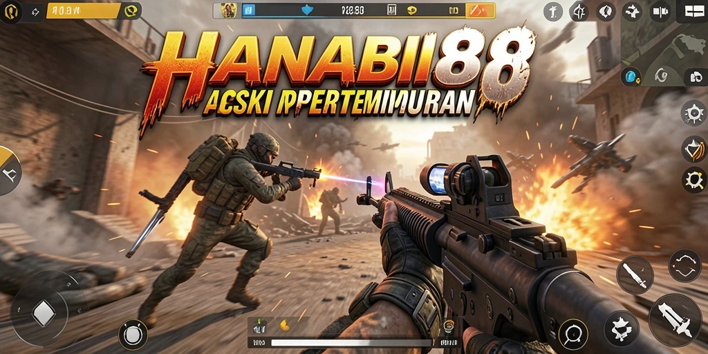 Tampak seru dan mendebarkan saat aksi FPS HANABI88 berlangsung.