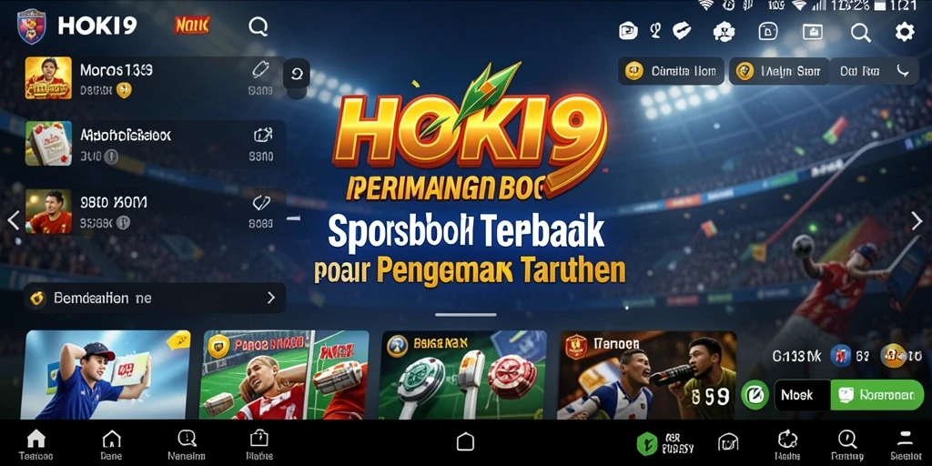 Tampilan gameplay Sportsbook HOKI9 yang menarik dan interaktif.