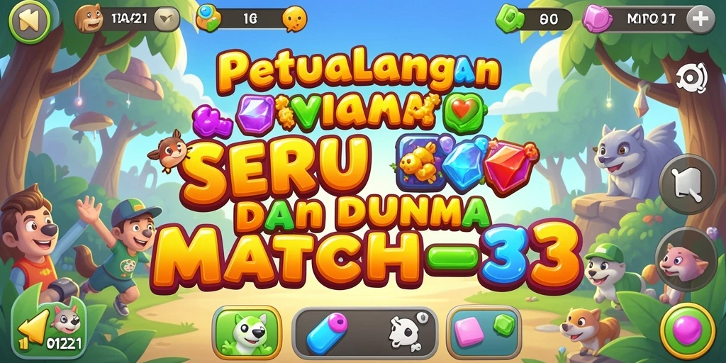 Tampilan gameplay seru dalam MPO1221 yang penuh warna.