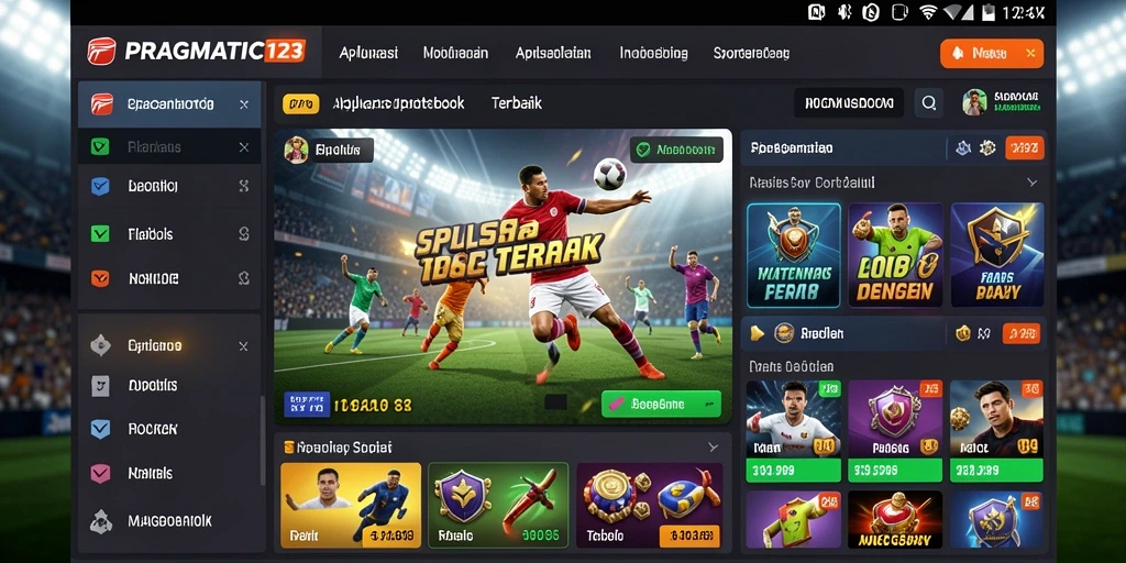 Screenshot utama PRAGMATIC123 menampilkan gameplay Sportsbook yang seru.
