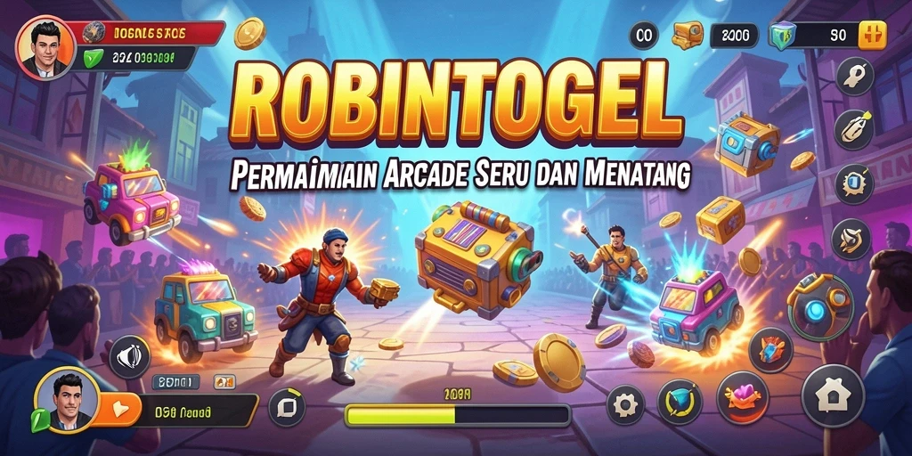 Tampilan gameplay ROBINTOGEL yang seru dan menantang di layar.