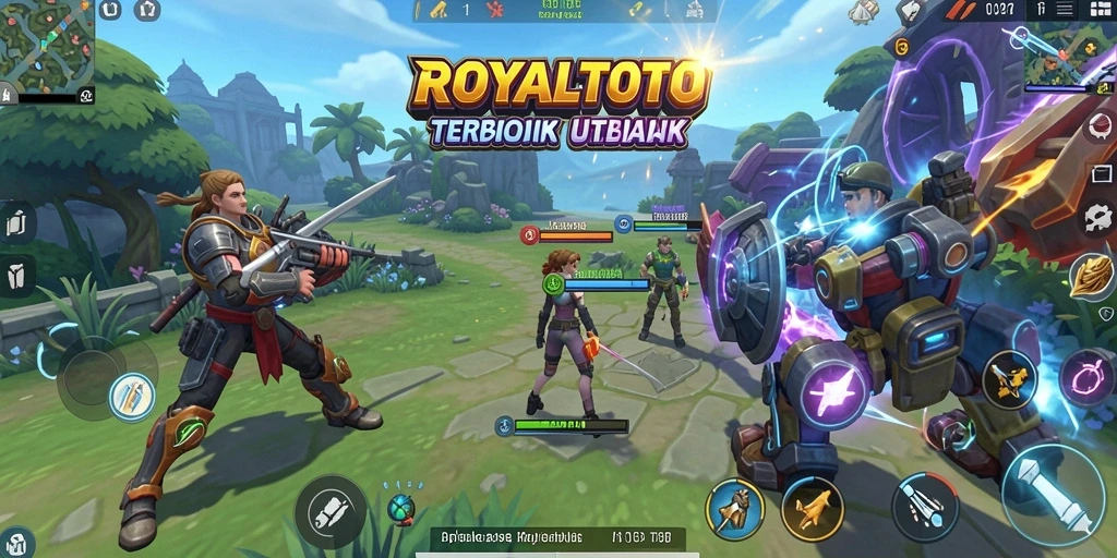 Tampilan antarmuka menarik dari ROYALTOTO dengan berbagai fitur utilitas.
