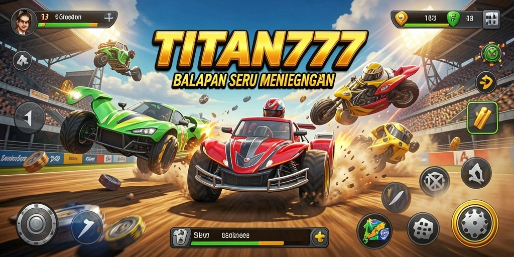 Gambaran aksi balapan seru di TITAN777.