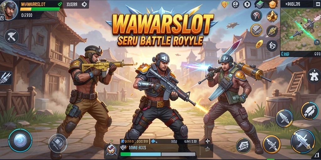 Gameplay seru dari WAWARSLOT dalam aksi Battle Royale.